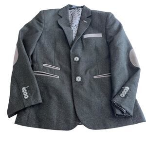 Leo & Zachary Boys' Black Tweed Suit Coat Sports Jacket Blazer size 10
